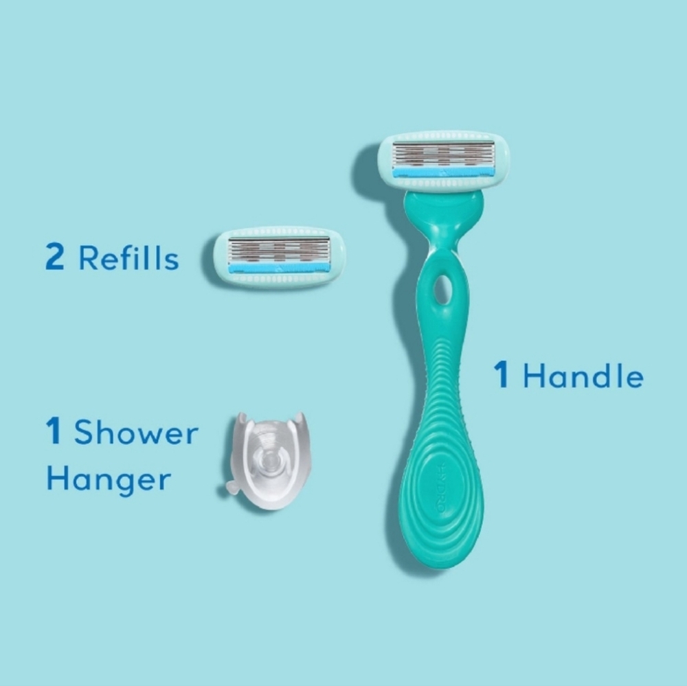 🐢2/$15 Schick Hydro Silk Sensitive Care Razor + 2 Razor Blade Refills - Picture 10 of 12
